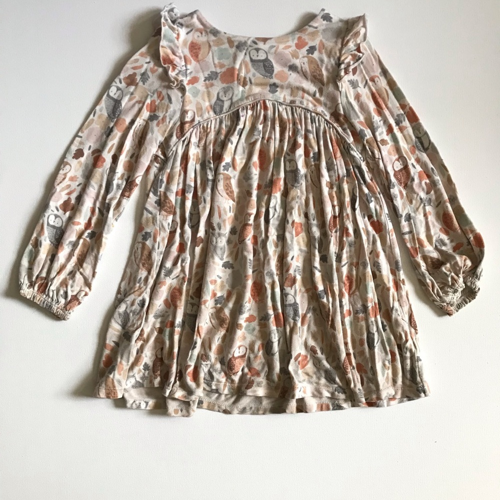 Angel Dear owl print dress